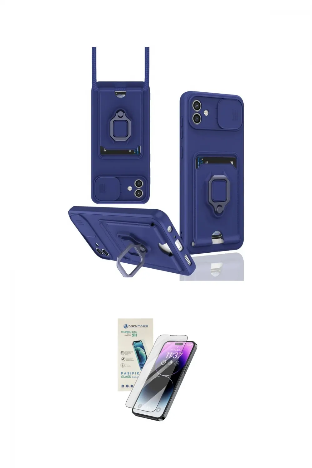 ieg™ Galaxy A06 Kılıf Vadi Form Prime - Şeffaf Pasifik Cam Ekran Koruyucu