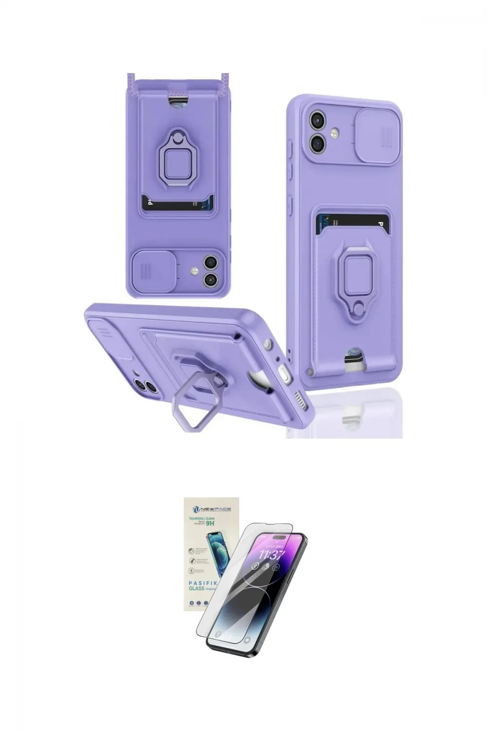 ieg™ Galaxy A06 Kılıf Vadi Form Prime - Şeffaf Pasifik Cam Ekran Koruyucu