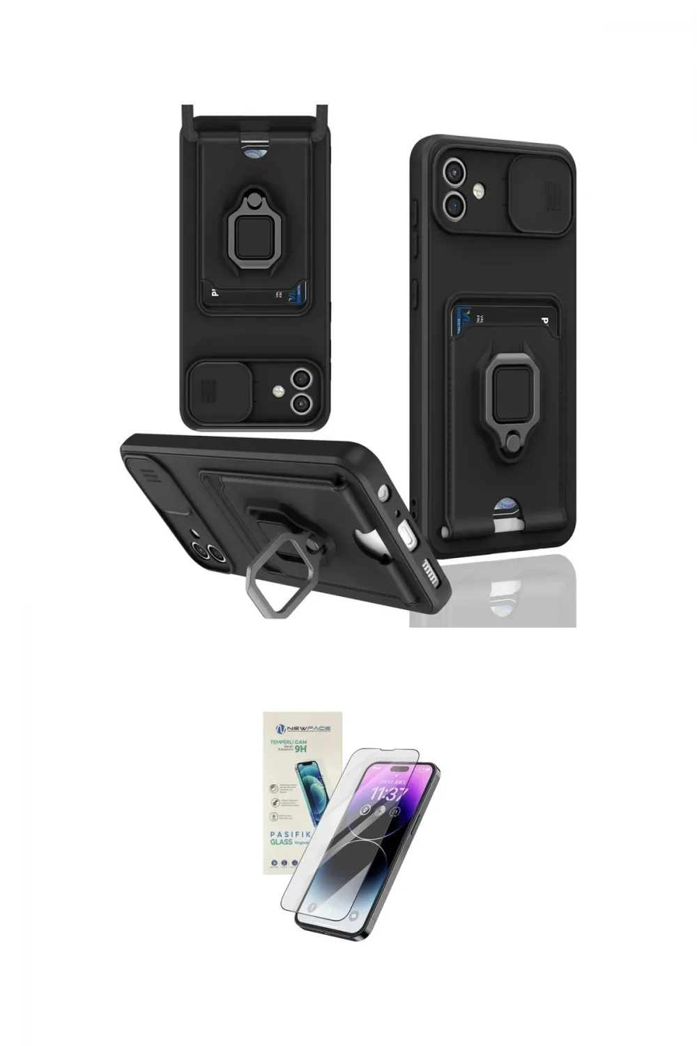 ieg™ Galaxy A06 Kılıf Vadi Form Prime - Şeffaf Pasifik Cam Ekran Koruyucu