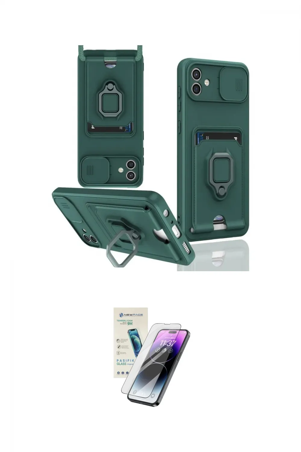 ieg™ Galaxy A06 Kılıf Vadi Form Prime - Şeffaf Pasifik Cam Ekran Koruyucu
