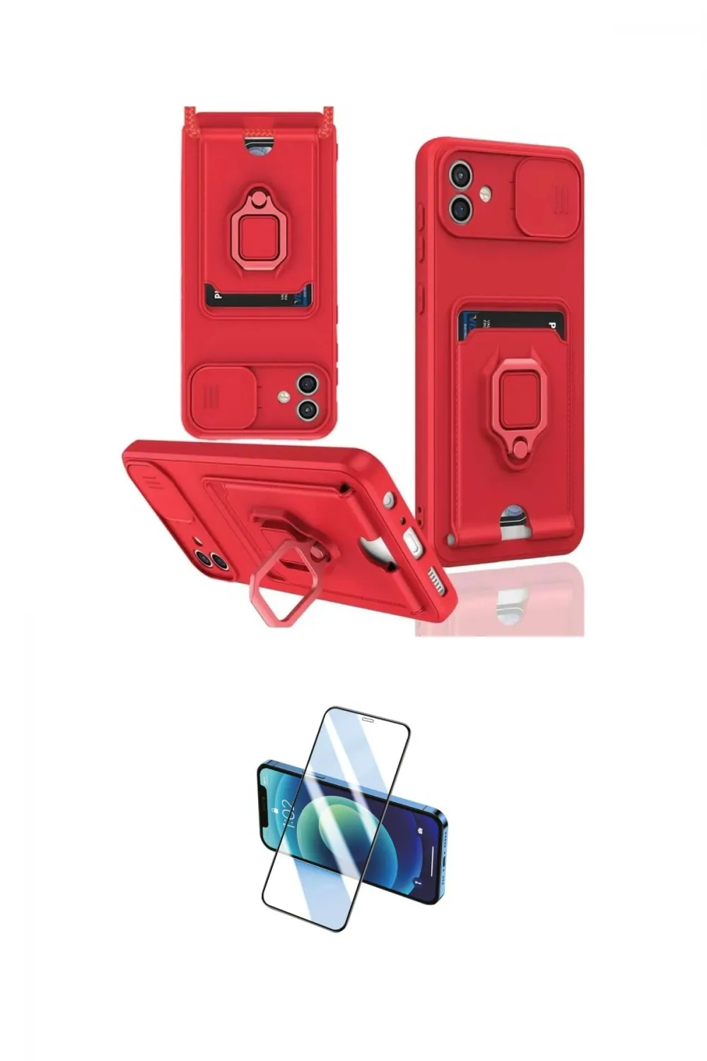 ieg™ Galaxy A06 Kılıf Vadi Form Prime - Siyah 3D Antistatik Cam Ekran Koruyucu