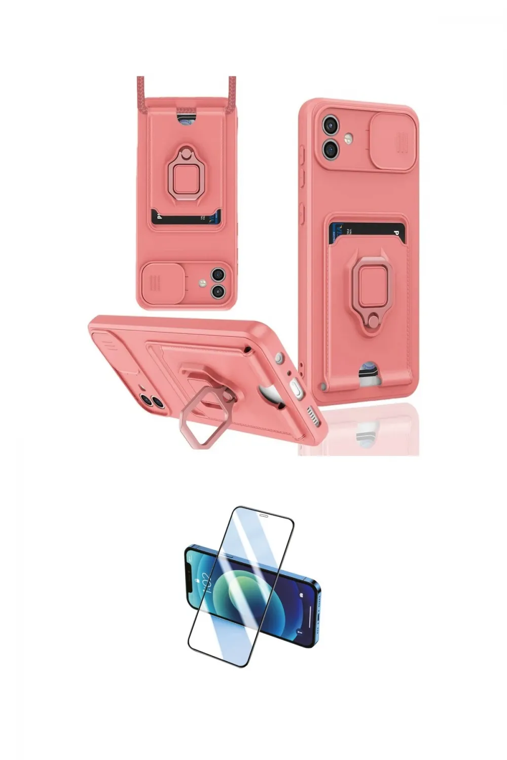 ieg™ Galaxy A06 Kılıf Vadi Form Prime - Siyah 3D Antistatik Cam Ekran Koruyucu
