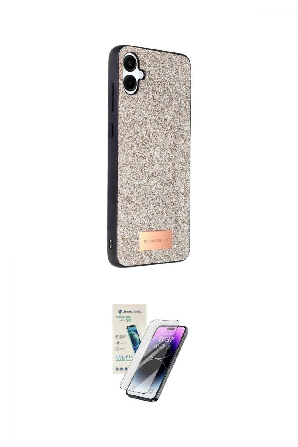 ieg™ Galaxy A06 Kılıf Vadi Klasik Serisi - Şeffaf Pasifik Cam Ekran Koruyucu