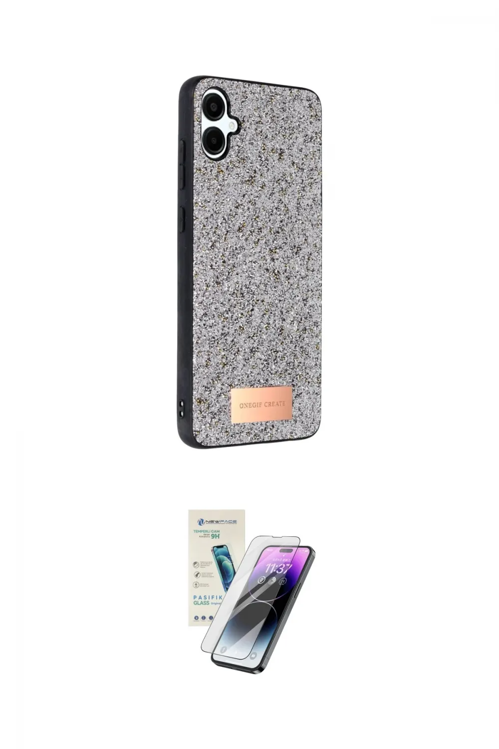 ieg™ Galaxy A06 Kılıf Vadi Klasik Serisi - Şeffaf Pasifik Cam Ekran Koruyucu