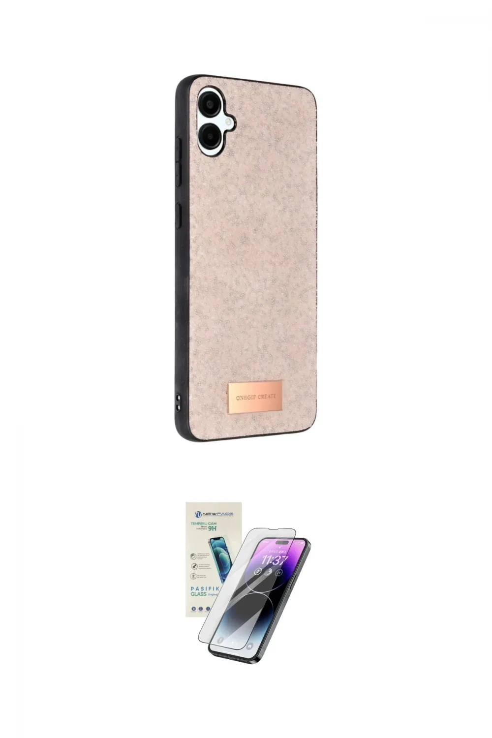 ieg™ Galaxy A06 Kılıf Vadi Klasik Serisi - Şeffaf Pasifik Cam Ekran Koruyucu