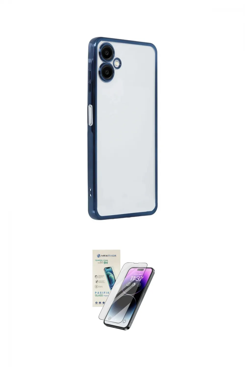 ieg™ Galaxy A06 Kılıf Vadi Minimal - Şeffaf Pasifik Cam Ekran Koruyucu