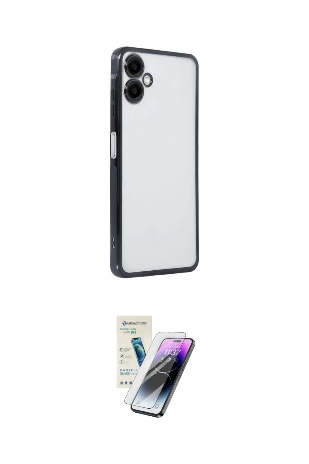 ieg™ Galaxy A06 Kılıf Vadi Minimal - Şeffaf Pasifik Cam Ekran Koruyucu