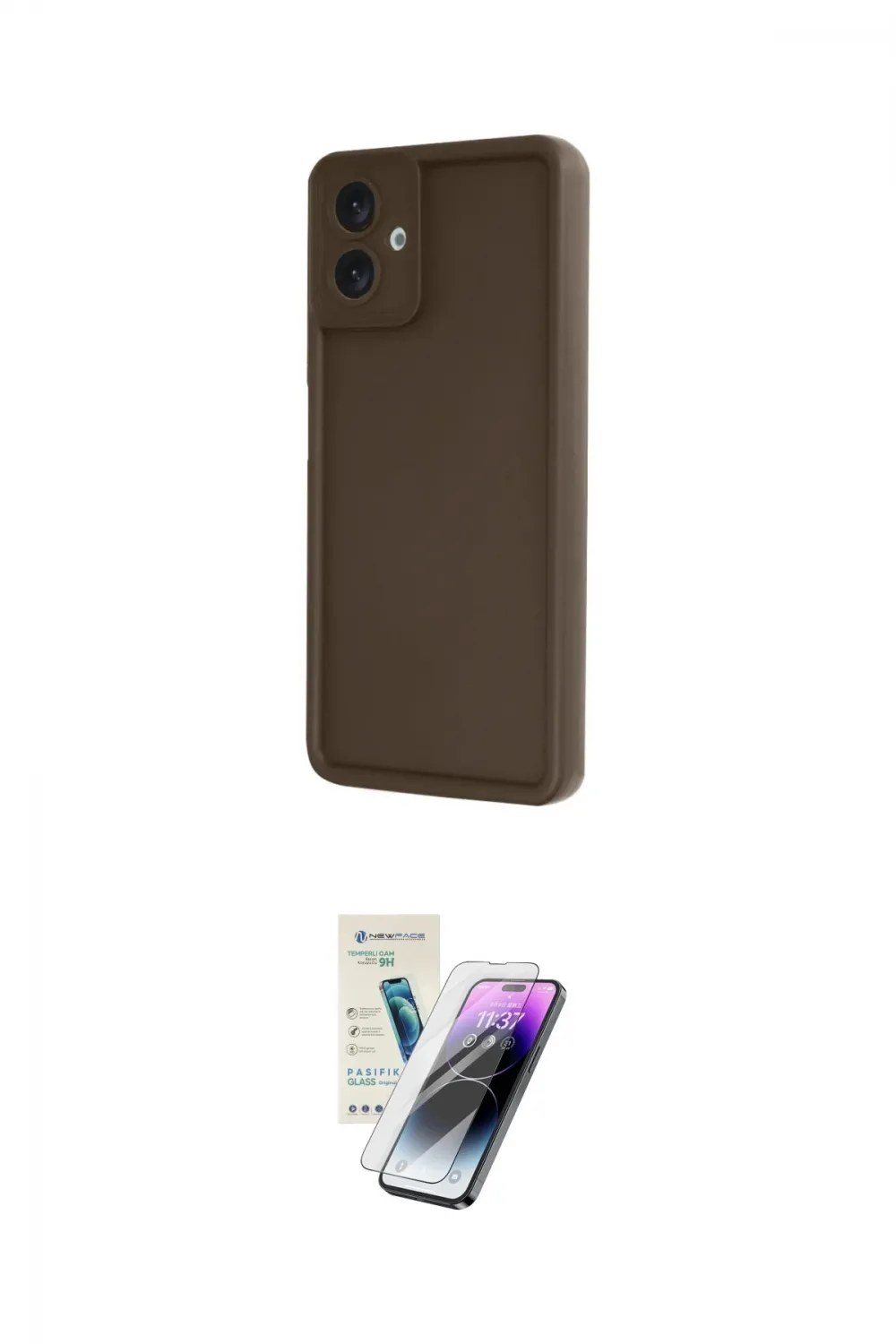 ieg™ Galaxy A06 Kılıf Yankı Yansıma Özel Seri - Şeffaf Pasifik Cam Ekran Koruyucu