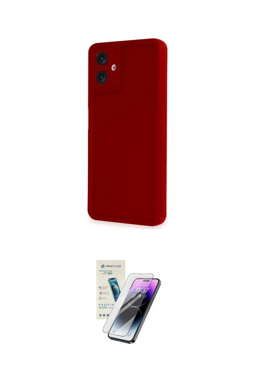 ieg™ Galaxy A06 Kılıf Yankı Yansıma Özel Seri - Şeffaf Pasifik Cam Ekran Koruyucu