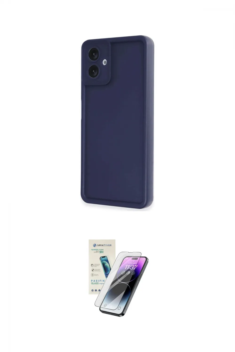 ieg™ Galaxy A06 Kılıf Yankı Yansıma Özel Seri - Şeffaf Pasifik Cam Ekran Koruyucu