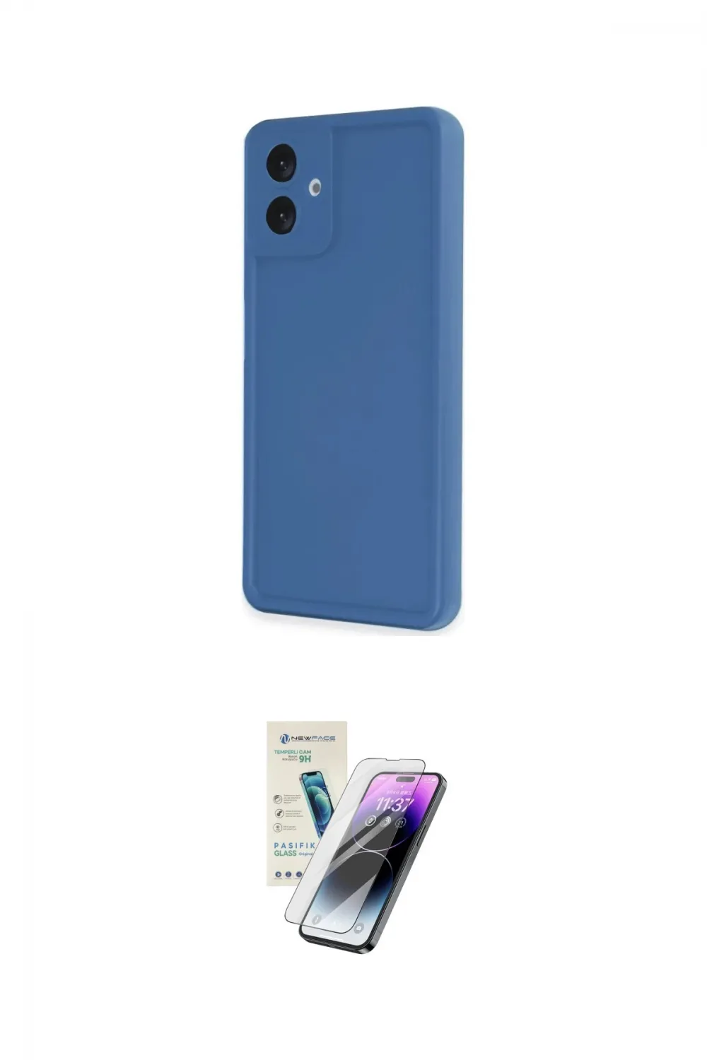 ieg™ Galaxy A06 Kılıf Yankı Yansıma Özel Seri - Şeffaf Pasifik Cam Ekran Koruyucu