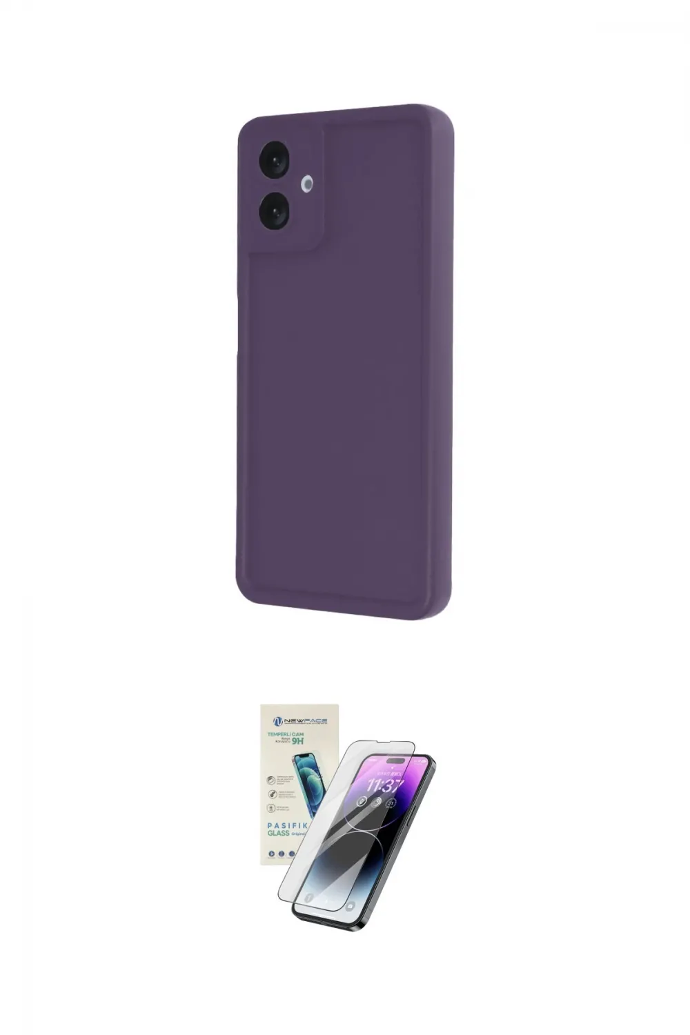ieg™ Galaxy A06 Kılıf Yankı Yansıma Özel Seri - Şeffaf Pasifik Cam Ekran Koruyucu