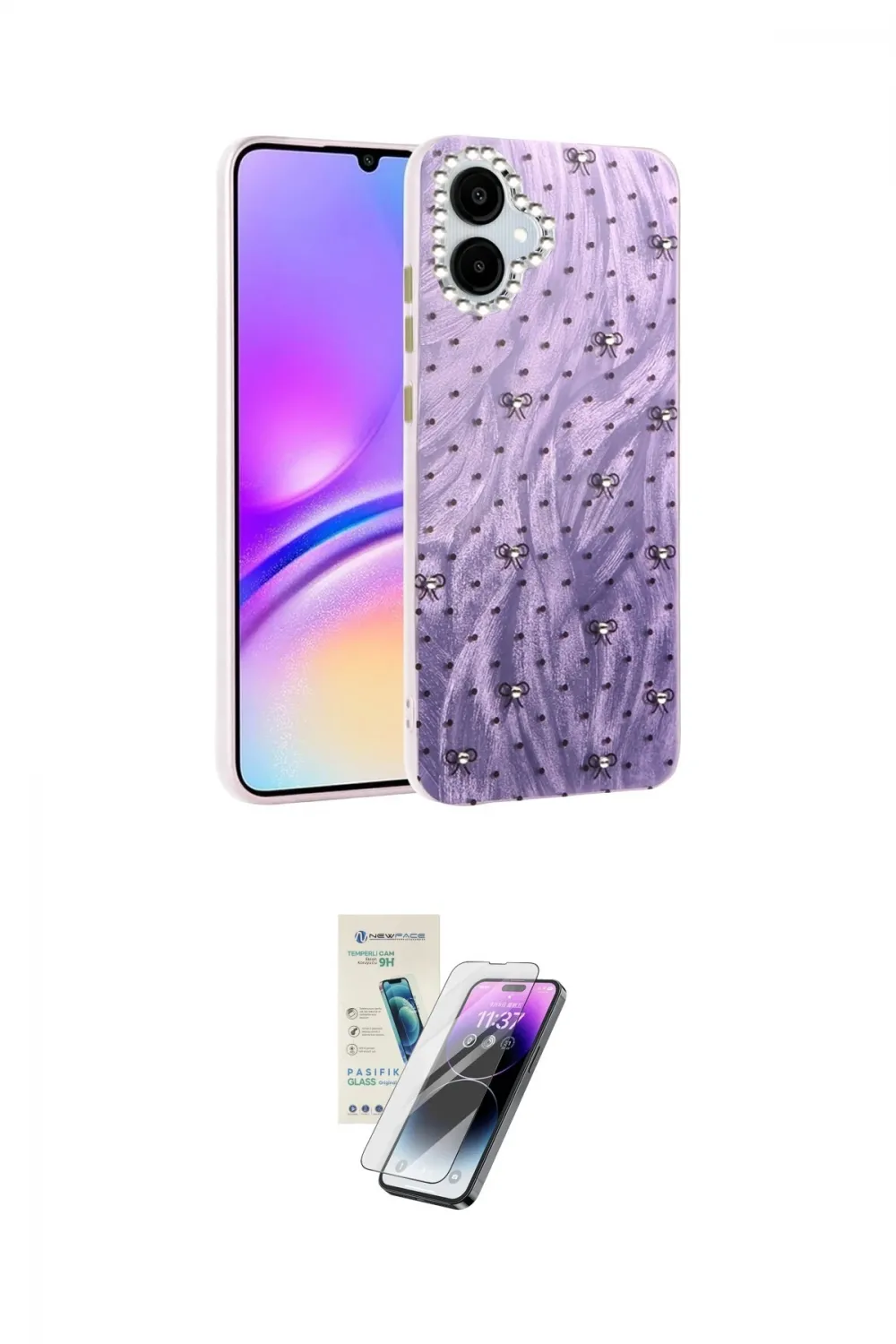 ieg™ Galaxy A06 Kılıf Zirve Modern Prime - Şeffaf Pasifik Cam Ekran Koruyucu