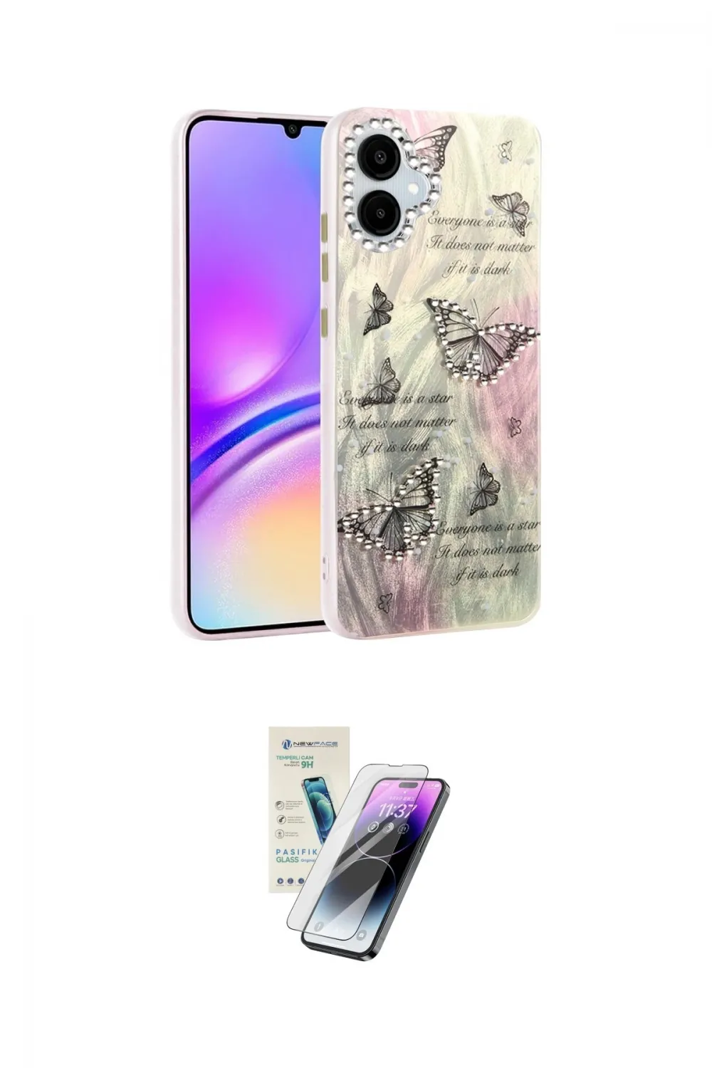 ieg™ Galaxy A06 Kılıf Zirve Modern Prime - Şeffaf Pasifik Cam Ekran Koruyucu