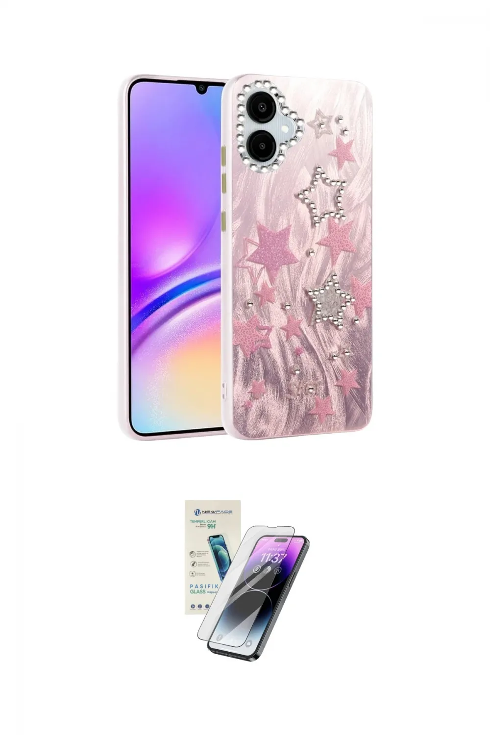 ieg™ Galaxy A06 Kılıf Zirve Modern Prime - Şeffaf Pasifik Cam Ekran Koruyucu
