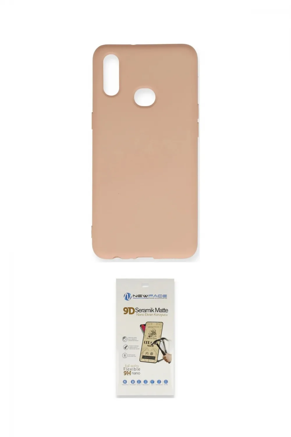 ieg™ Galaxy A10S Kılıf Ahenk Serisi - Siyah Mat Seramik Nano Ekran Koruyucu