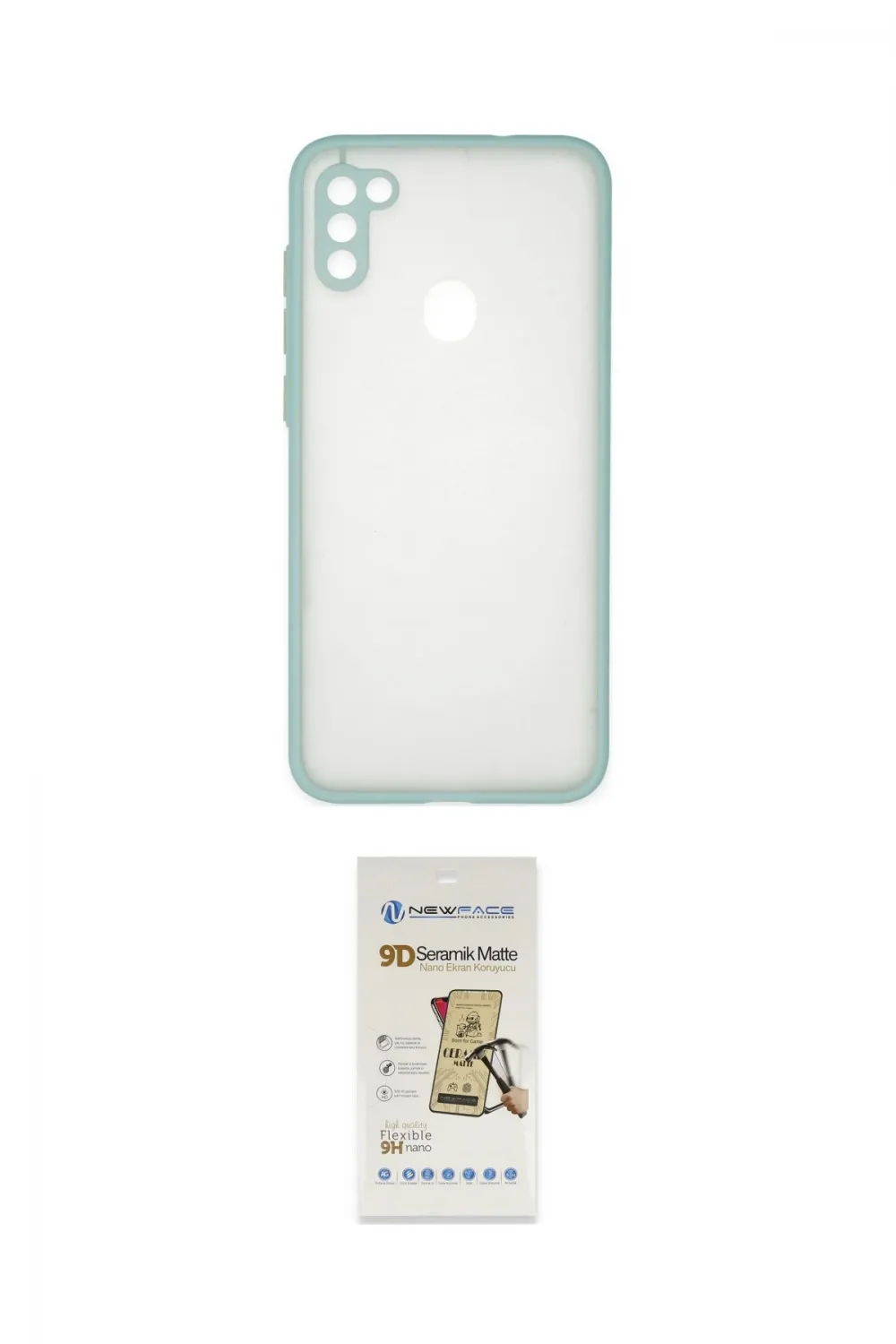 ieg™ Galaxy A11 Kılıf Ahenk Çizgi Serisi - Siyah Mat Seramik Nano Ekran Koruyucu