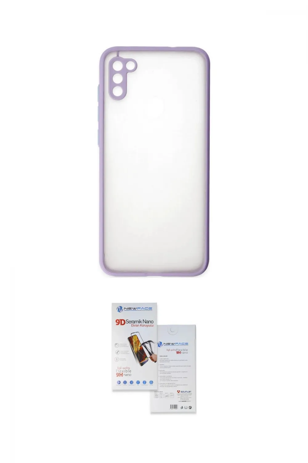 ieg™ Galaxy A11 Kılıf Ahenk Çizgi Serisi - Siyah Seramik Nano Ekran Koruyucu