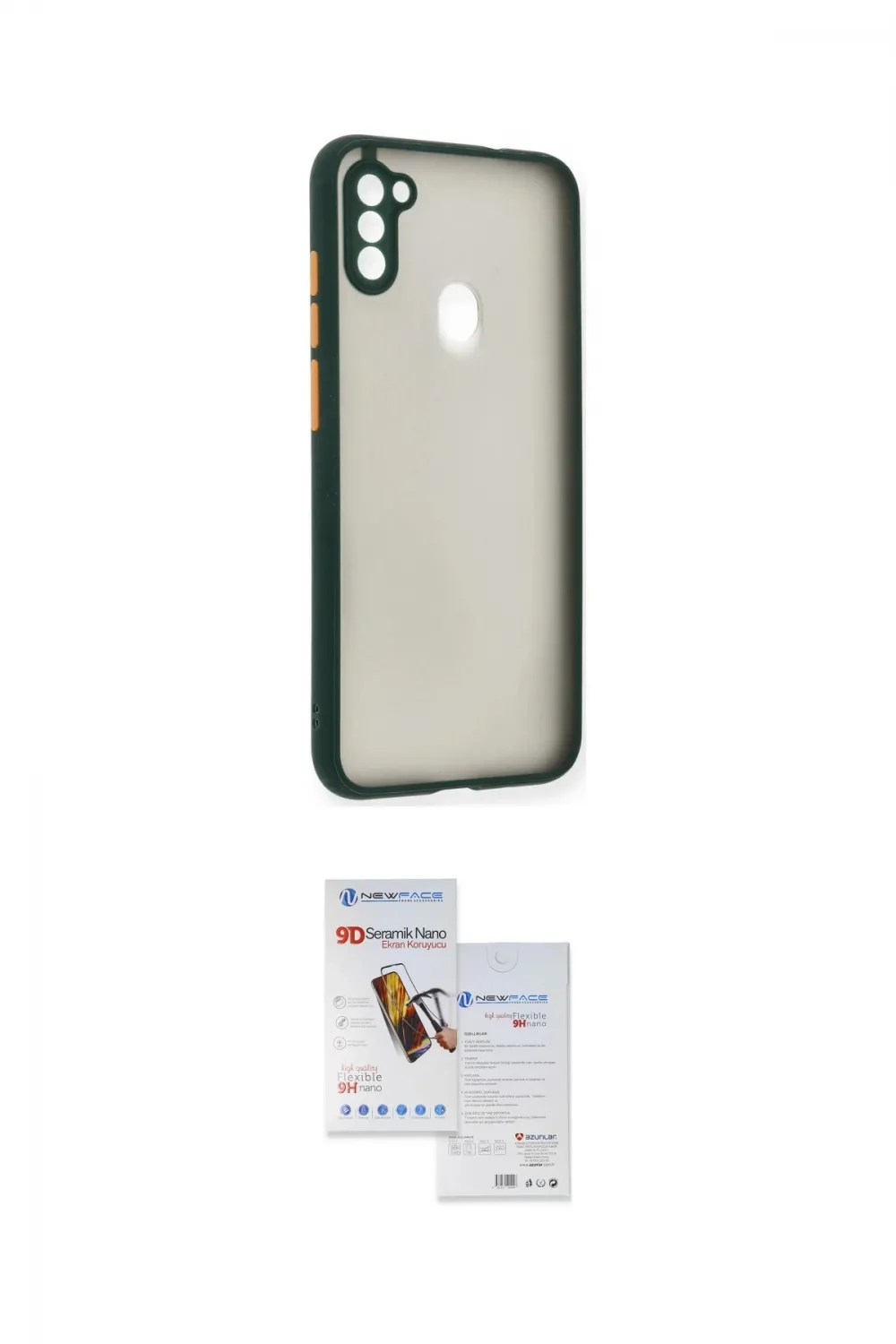 ieg™ Galaxy A11 Kılıf Ahenk Çizgi Serisi - Siyah Seramik Nano Ekran Koruyucu