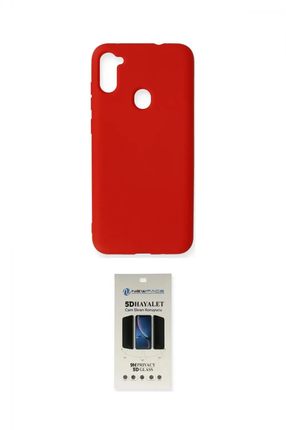 ieg™ Galaxy A11 Kılıf Ahenk Serisi - Siyah 5D Hayalet Cam Ekran Koruyucu