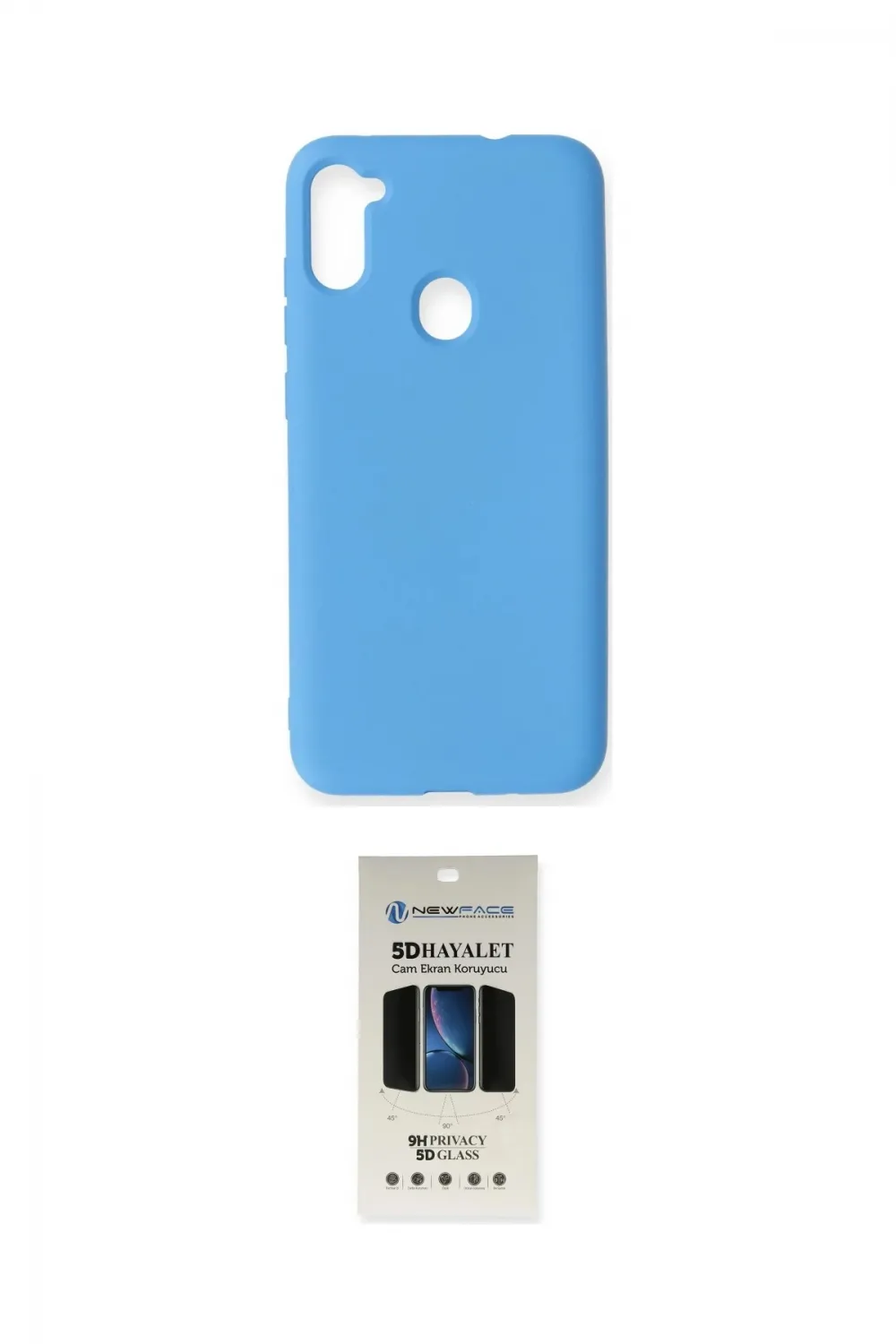ieg™ Galaxy A11 Kılıf Ahenk Serisi - Siyah 5D Hayalet Cam Ekran Koruyucu