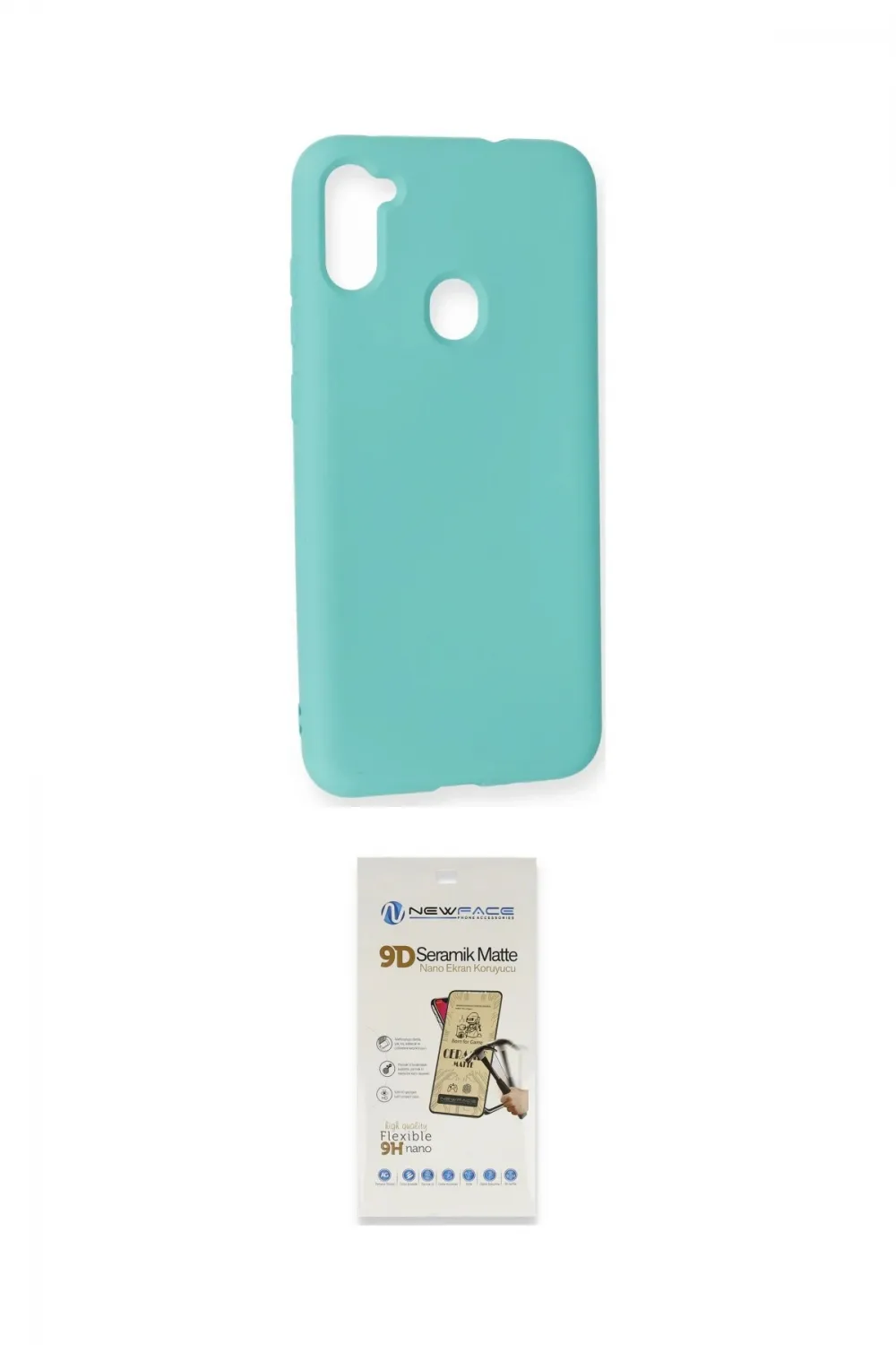 ieg™ Galaxy A11 Kılıf Ahenk Serisi - Siyah Mat Seramik Nano Ekran Koruyucu