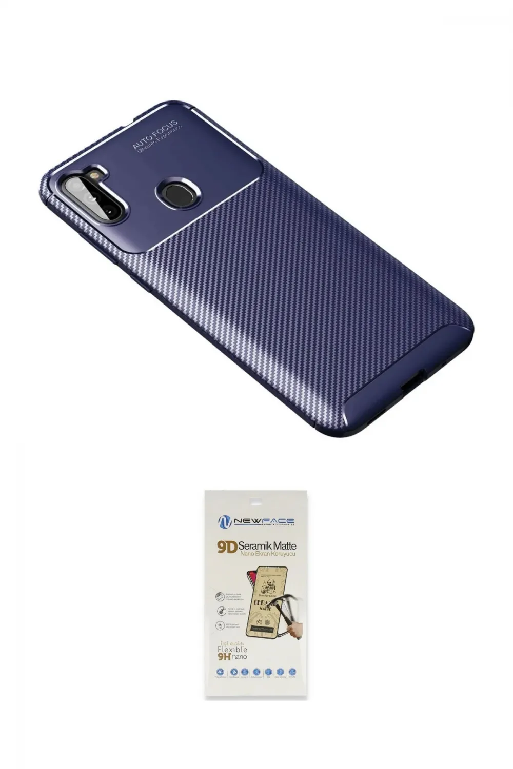 ieg™ Galaxy A11 Kılıf Eksen Form Prime - Siyah Mat Seramik Nano Ekran Koruyucu
