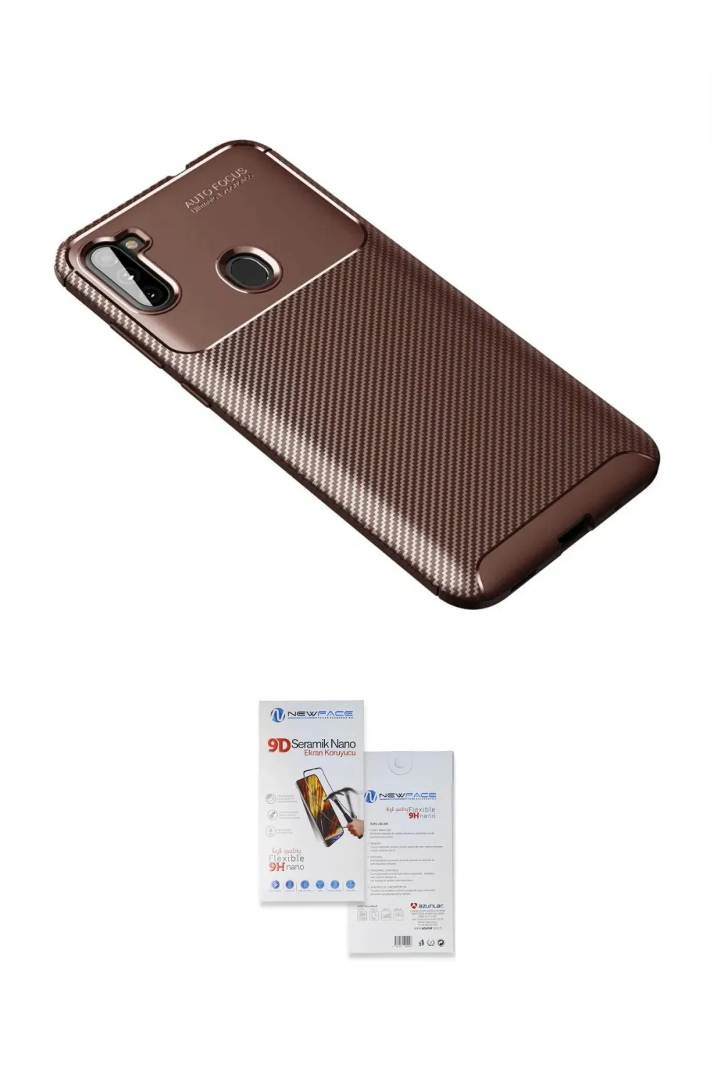 ieg™ Galaxy A11 Kılıf Eksen Form Prime - Siyah Seramik Nano Ekran Koruyucu