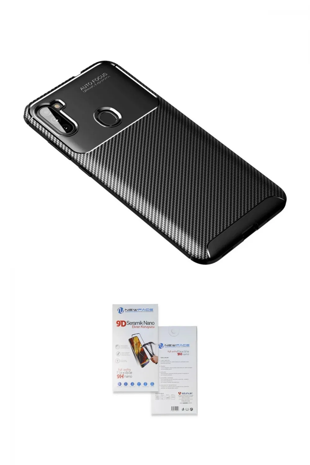 ieg™ Galaxy A11 Kılıf Eksen Form Prime - Siyah Seramik Nano Ekran Koruyucu