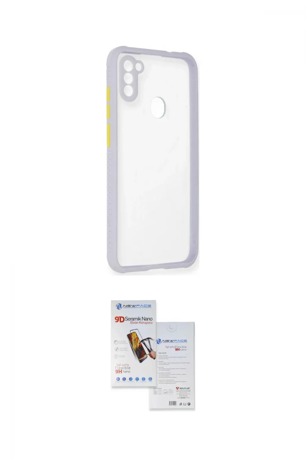 ieg™ Galaxy A11 Kılıf Nova Asil Özel Seri - Siyah Seramik Nano Ekran Koruyucu