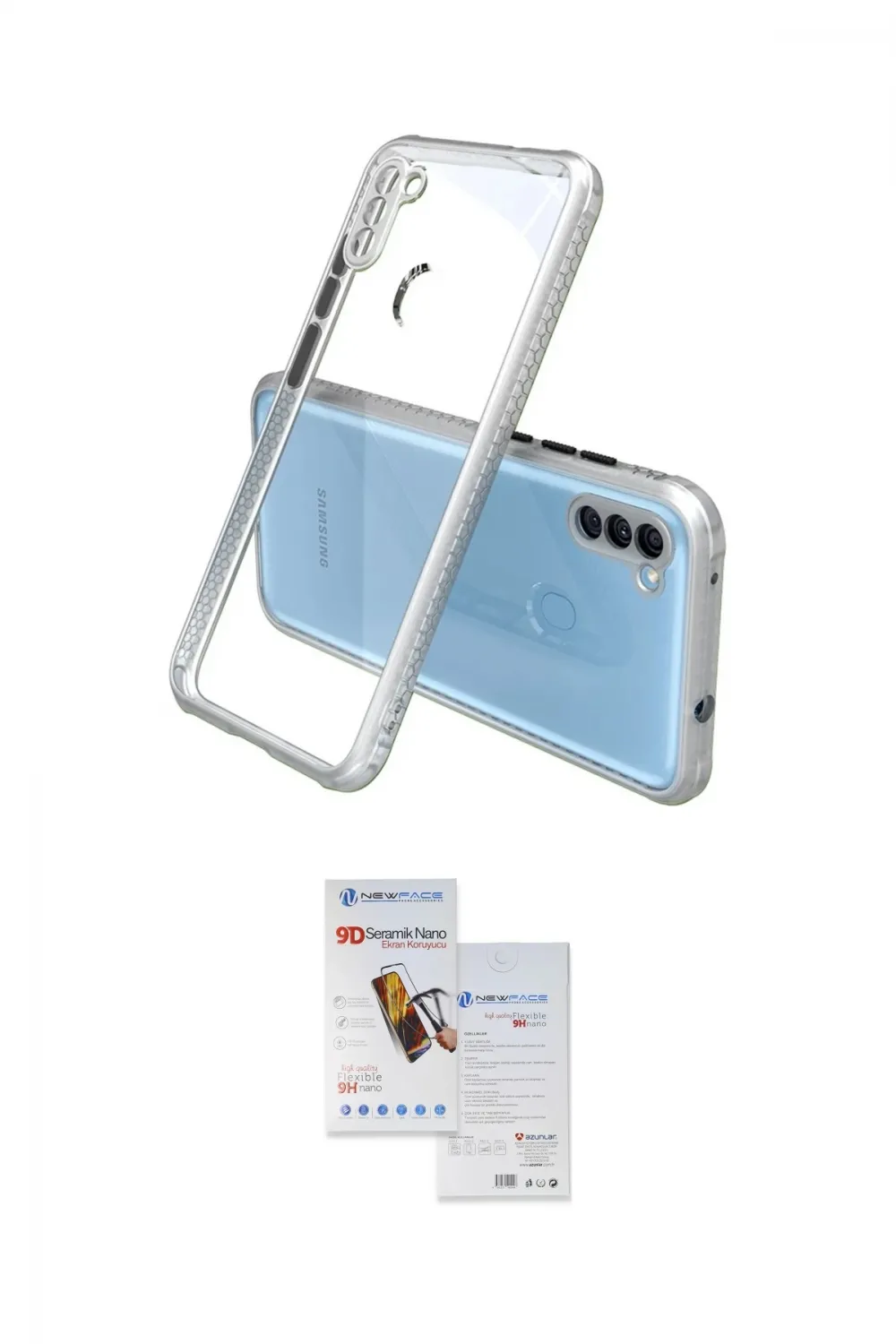 ieg™ Galaxy A11 Kılıf Nova Asil Özel Seri - Siyah Seramik Nano Ekran Koruyucu