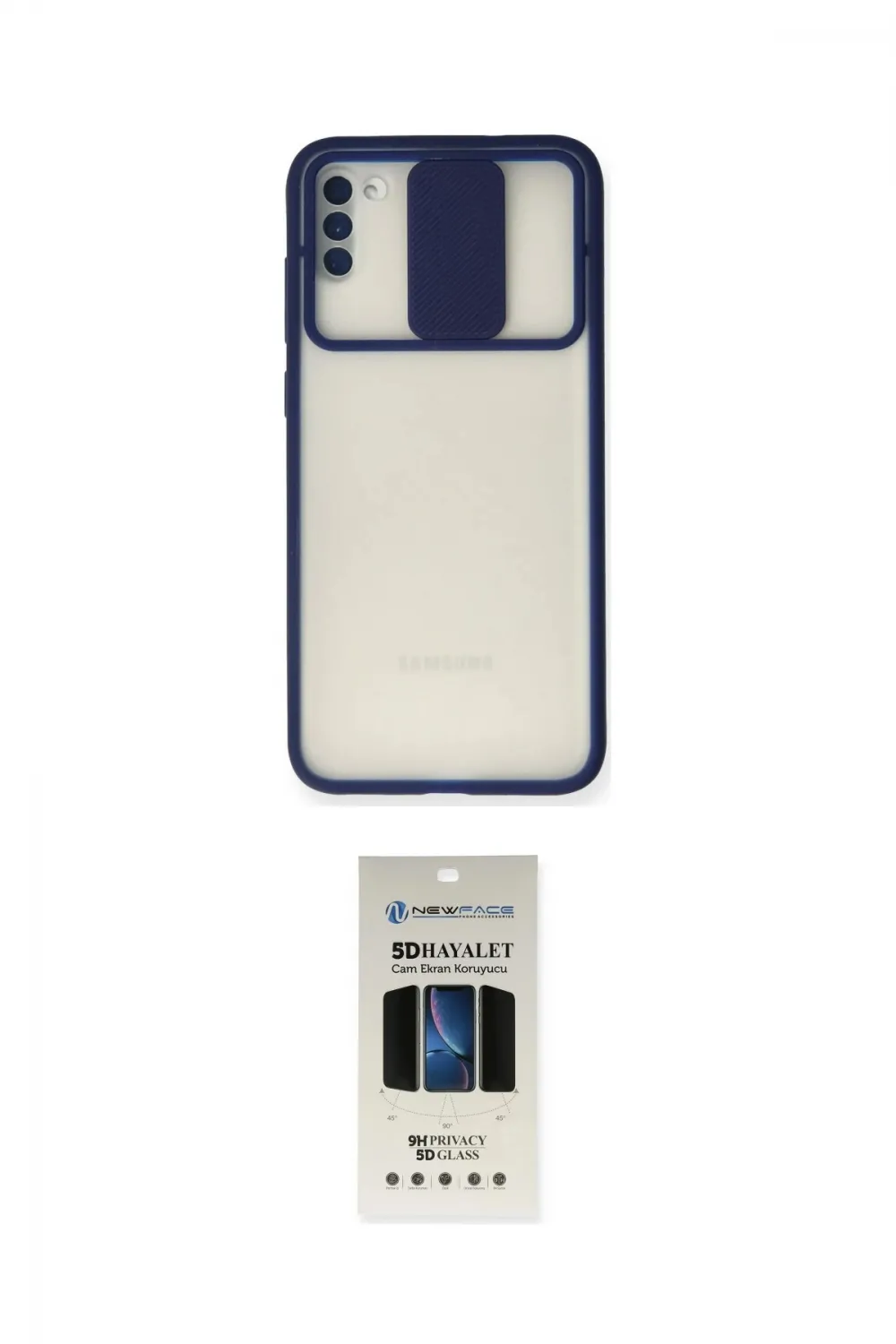 ieg™ Galaxy A11 Kılıf Vadi Çizgi - Siyah 5D Hayalet Cam Ekran Koruyucu
