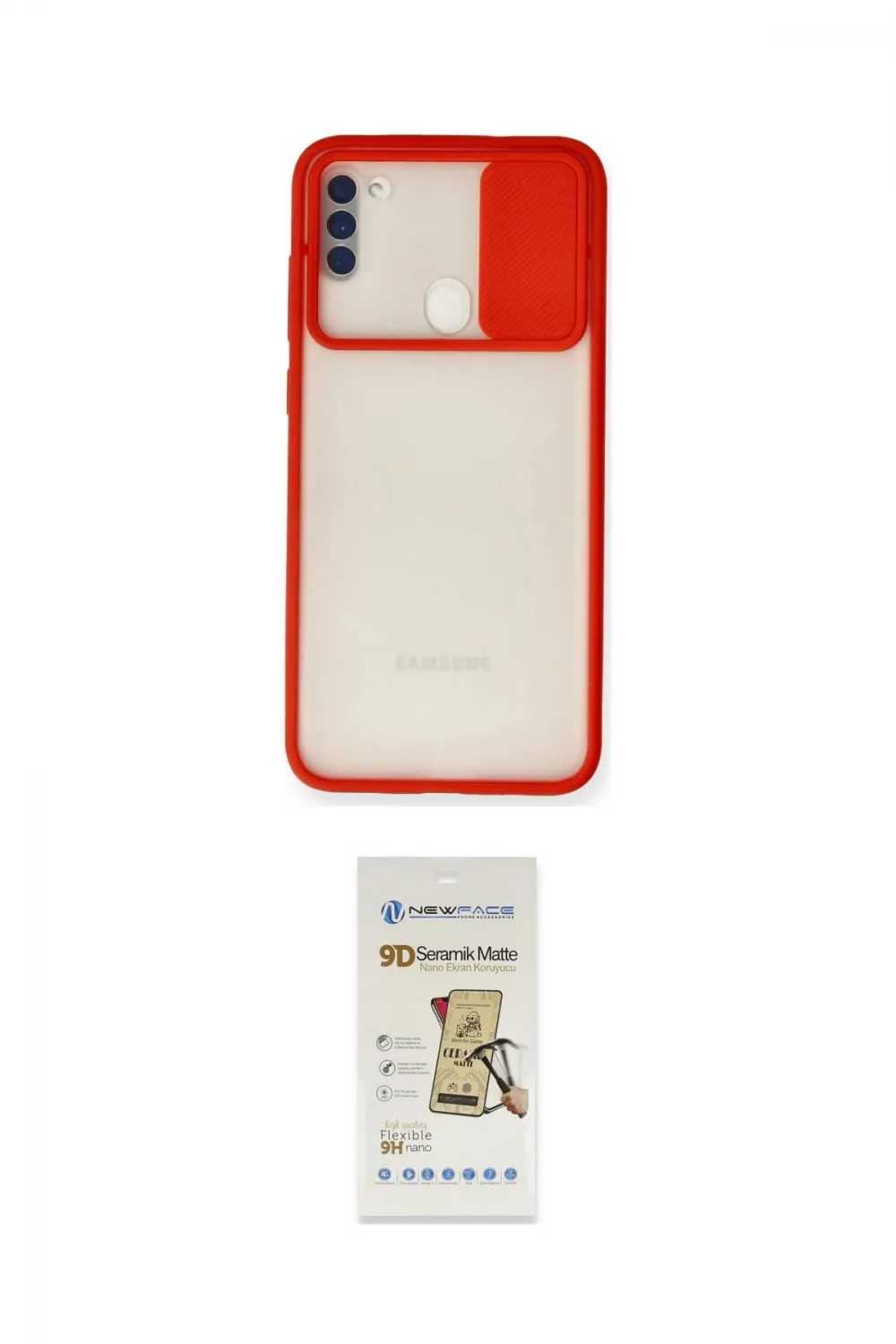 ieg™ Galaxy A11 Kılıf Vadi Çizgi - Siyah Mat Seramik Nano Ekran Koruyucu