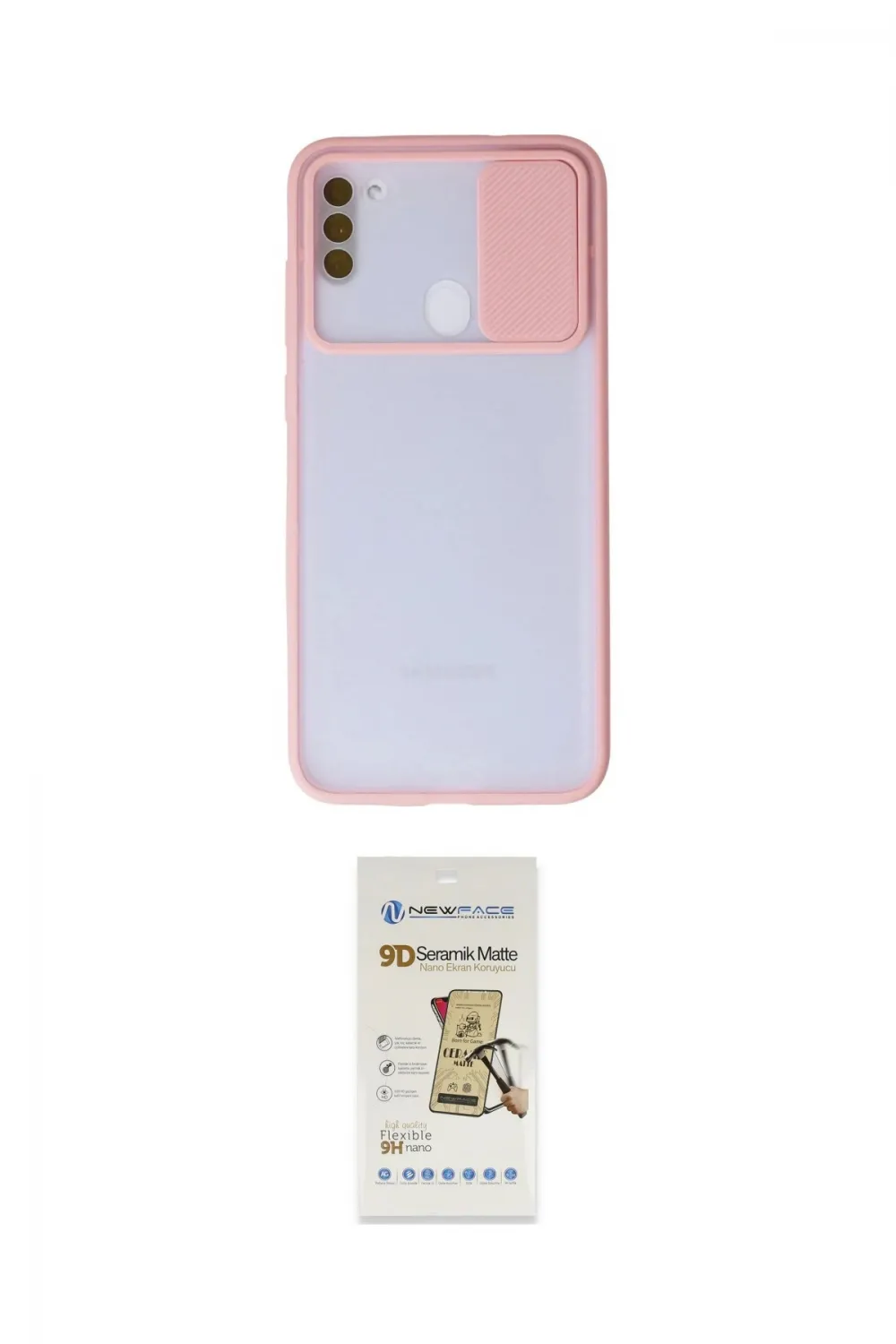 ieg™ Galaxy A11 Kılıf Vadi Çizgi - Siyah Mat Seramik Nano Ekran Koruyucu