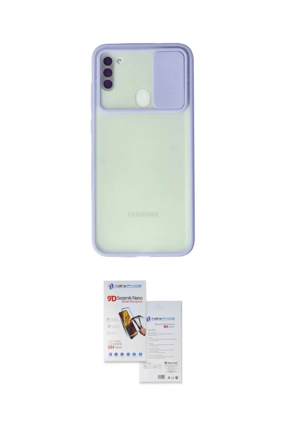 ieg™ Galaxy A11 Kılıf Vadi Çizgi - Siyah Seramik Nano Ekran Koruyucu