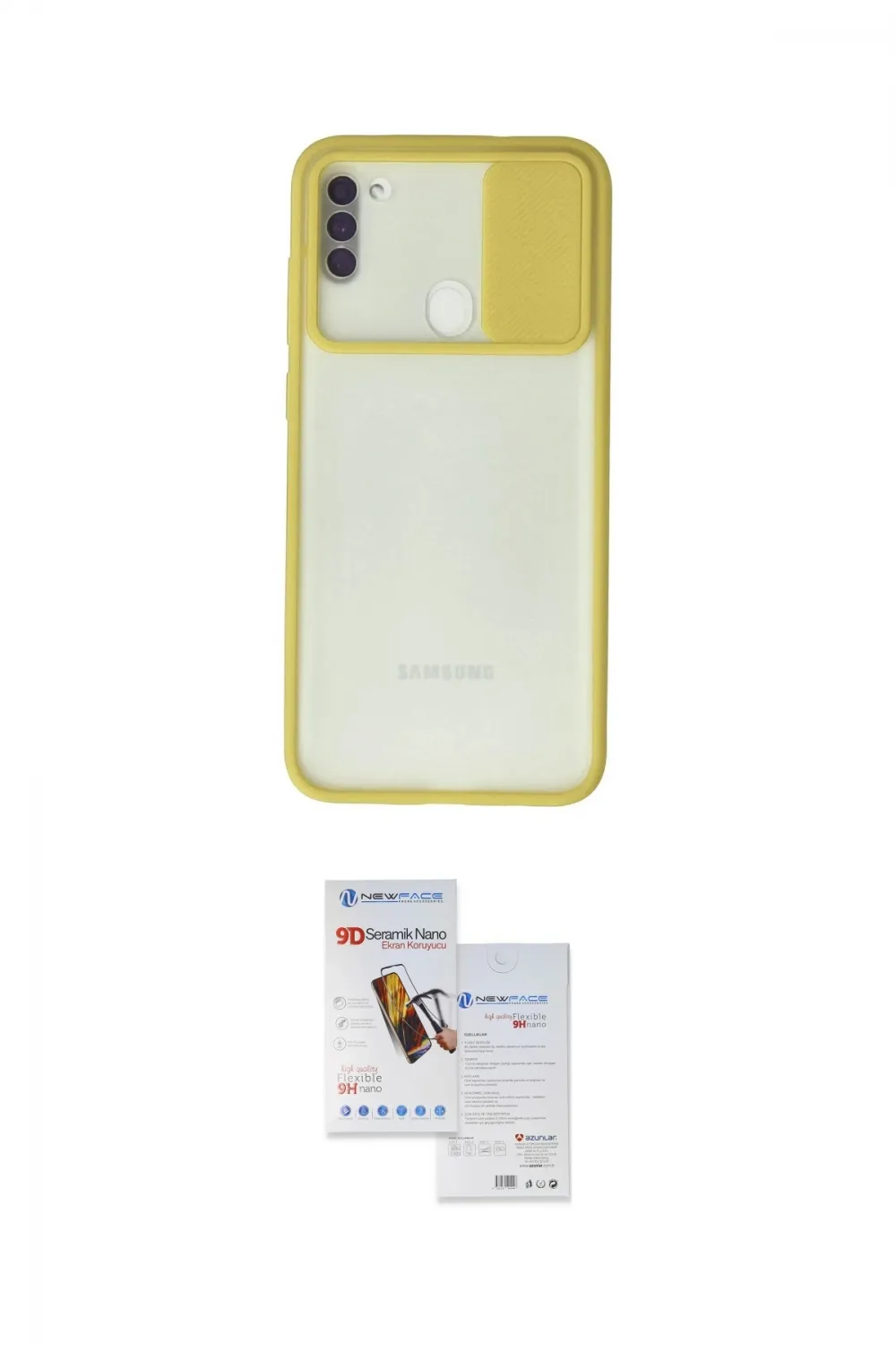 ieg™ Galaxy A11 Kılıf Vadi Çizgi - Siyah Seramik Nano Ekran Koruyucu