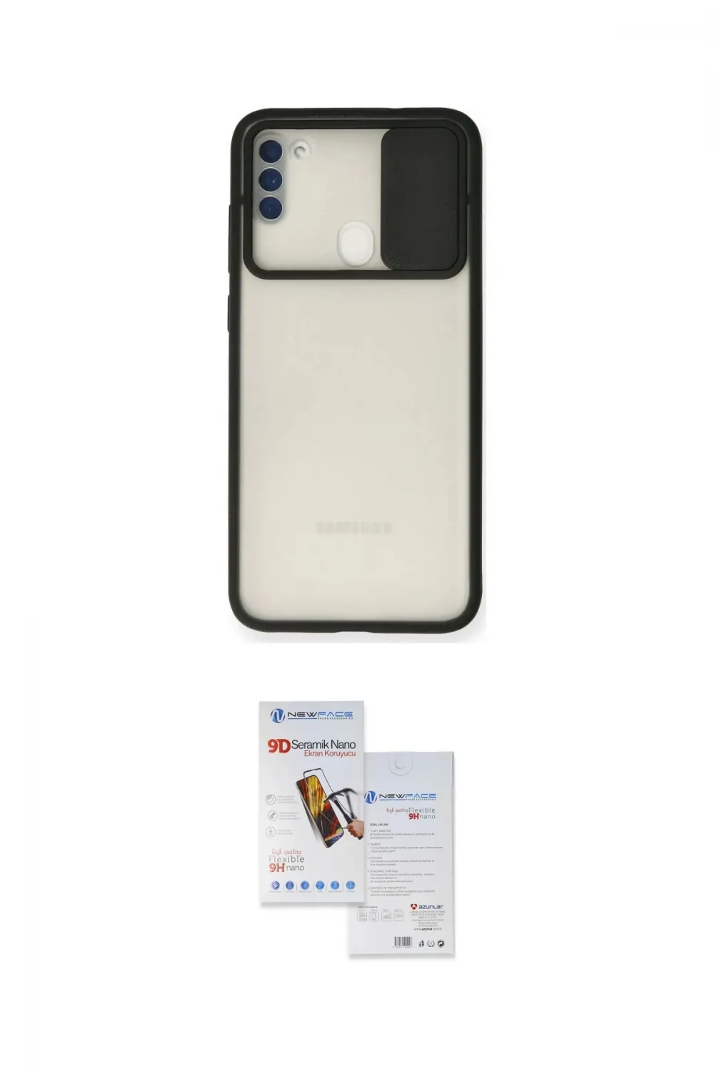 ieg™ Galaxy A11 Kılıf Vadi Çizgi - Siyah Seramik Nano Ekran Koruyucu