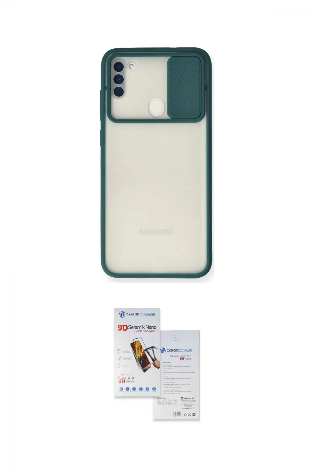 ieg™ Galaxy A11 Kılıf Vadi Çizgi - Siyah Seramik Nano Ekran Koruyucu
