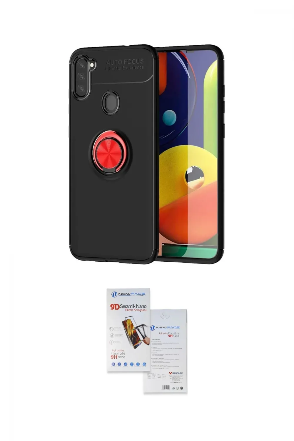 ieg™ Galaxy A11 Kılıf Yankı Form Prime - Siyah Seramik Nano Ekran Koruyucu
