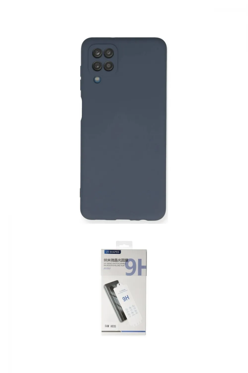 ieg™ Galaxy A12 Kılıf Ahenk Serisi - Şeffaf Uv Polymer Nano Ekran Koruyucu