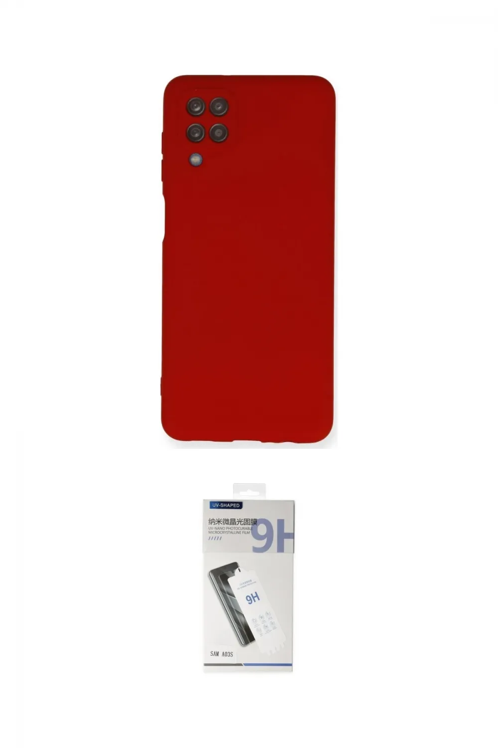 ieg™ Galaxy A12 Kılıf Ahenk Serisi - Şeffaf Uv Polymer Nano Ekran Koruyucu