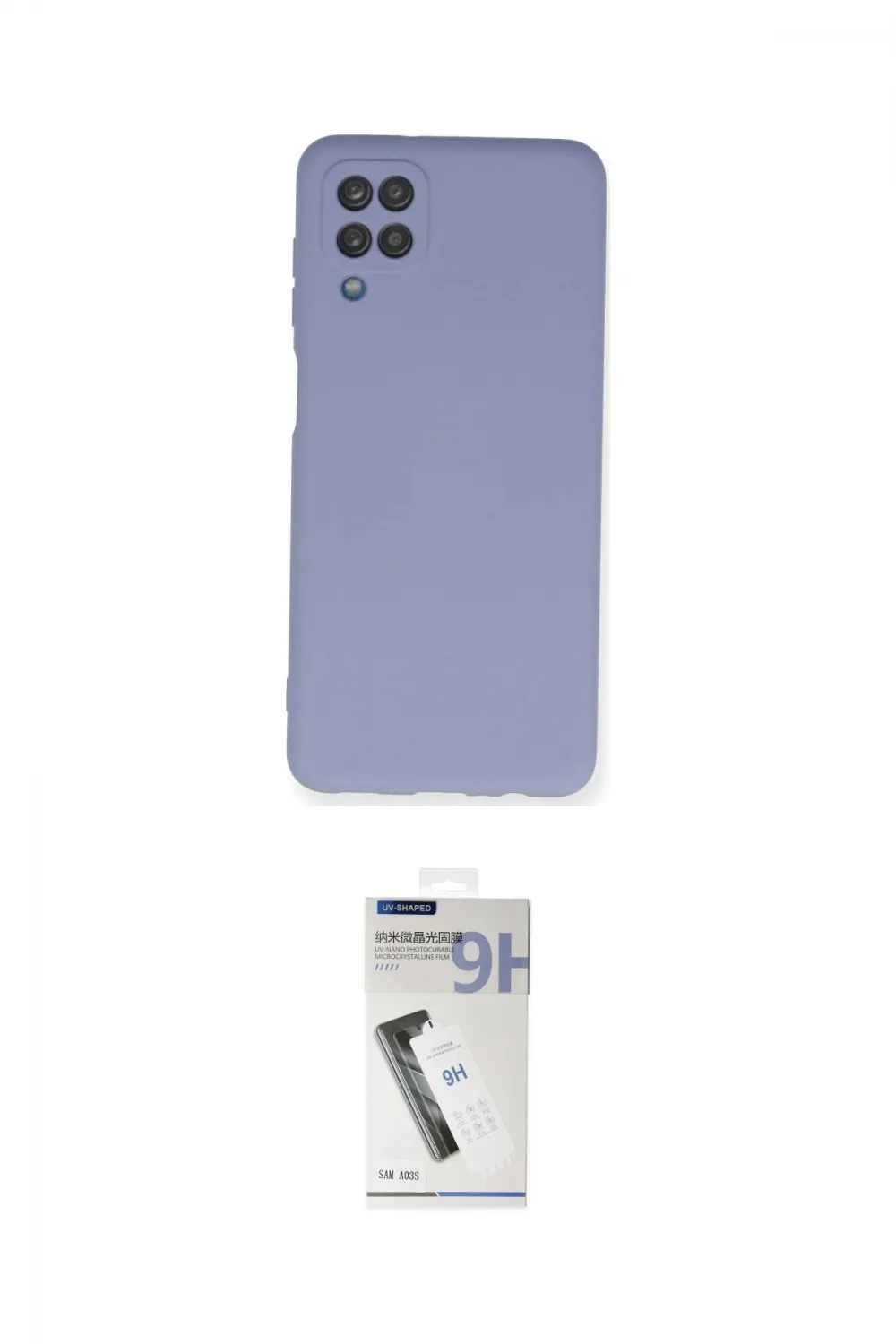 ieg™ Galaxy A12 Kılıf Ahenk Serisi - Şeffaf Uv Polymer Nano Ekran Koruyucu