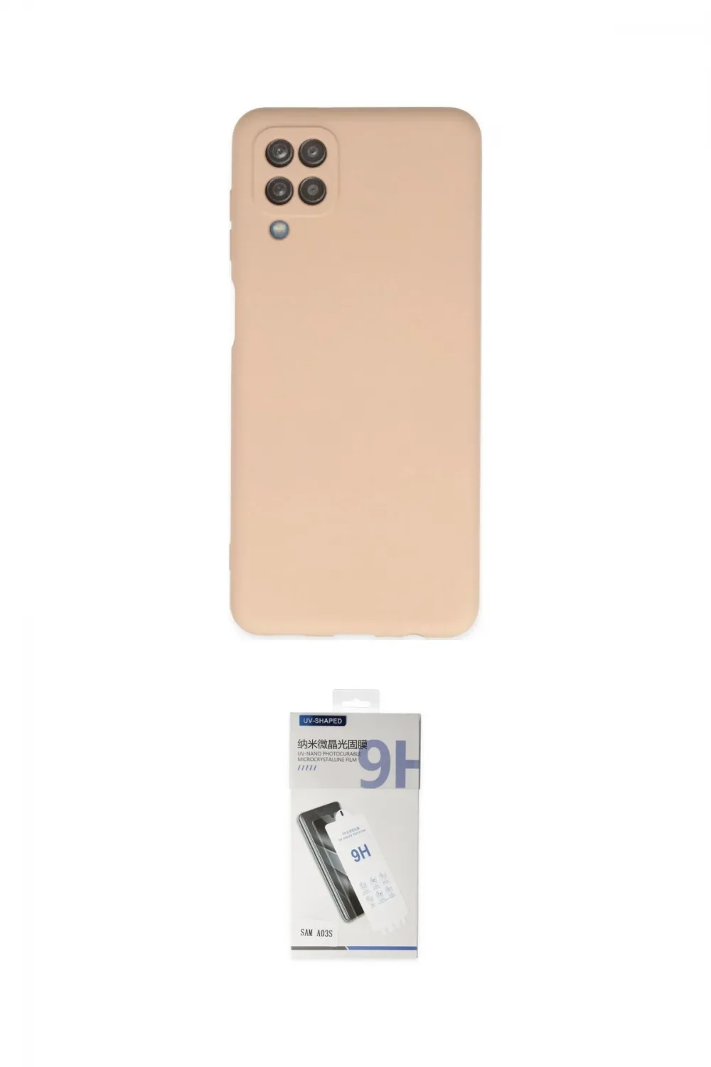 ieg™ Galaxy A12 Kılıf Ahenk Serisi - Şeffaf Uv Polymer Nano Ekran Koruyucu
