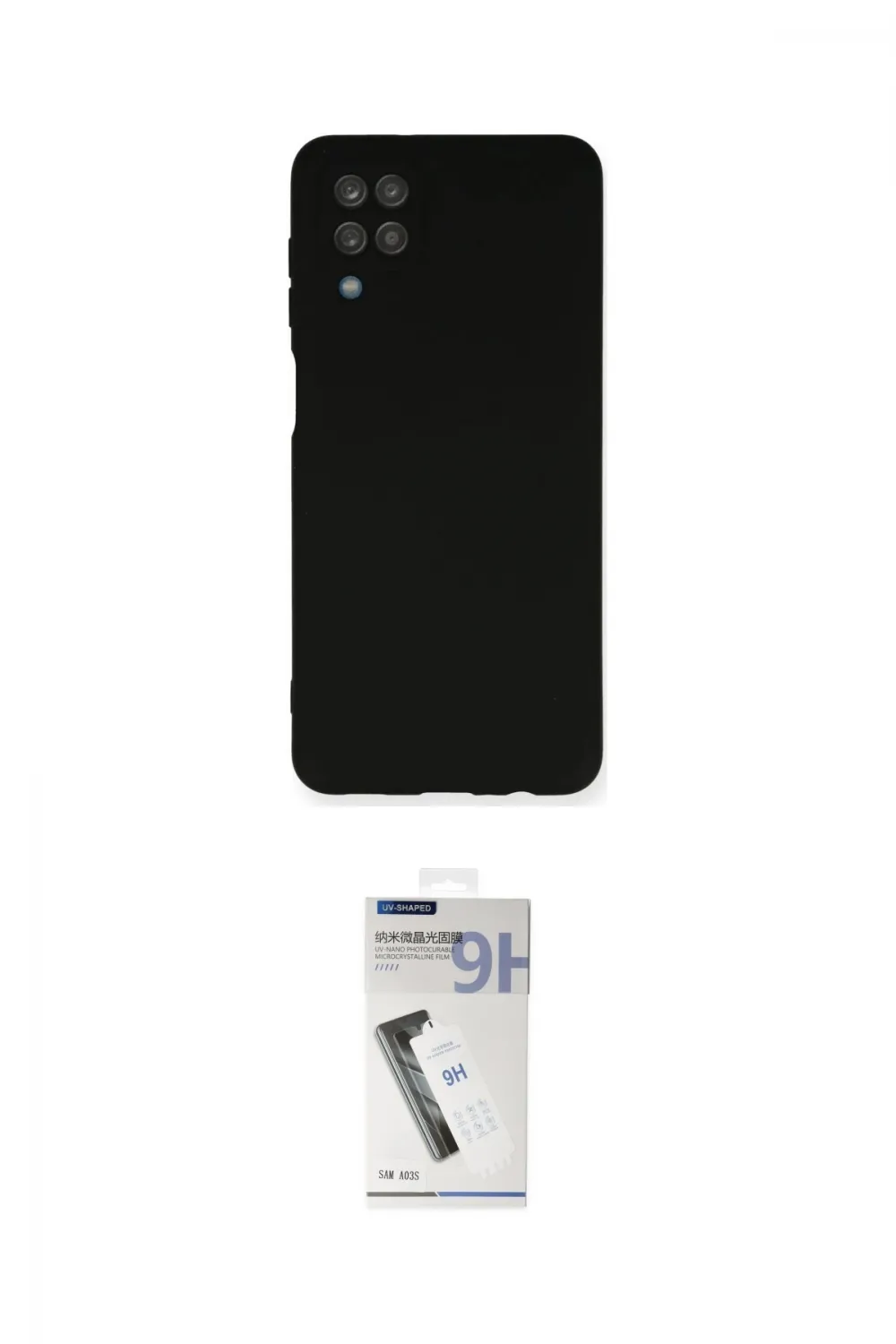 ieg™ Galaxy A12 Kılıf Ahenk Serisi - Şeffaf Uv Polymer Nano Ekran Koruyucu