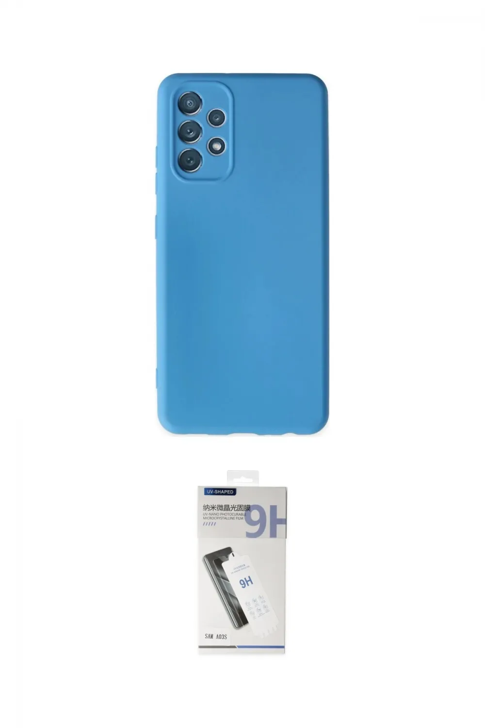 ieg™ Galaxy A13 4G Kılıf Ahenk Serisi - Şeffaf Uv Polymer Nano Ekran Koruyucu