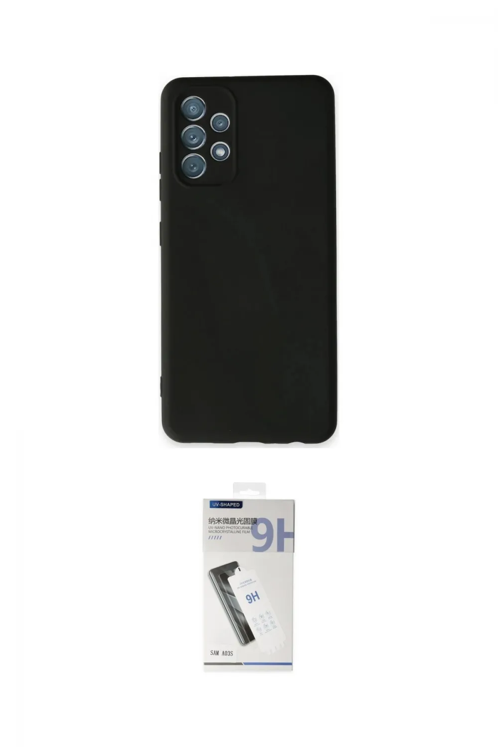 ieg™ Galaxy A13 4G Kılıf Ahenk Serisi - Şeffaf Uv Polymer Nano Ekran Koruyucu