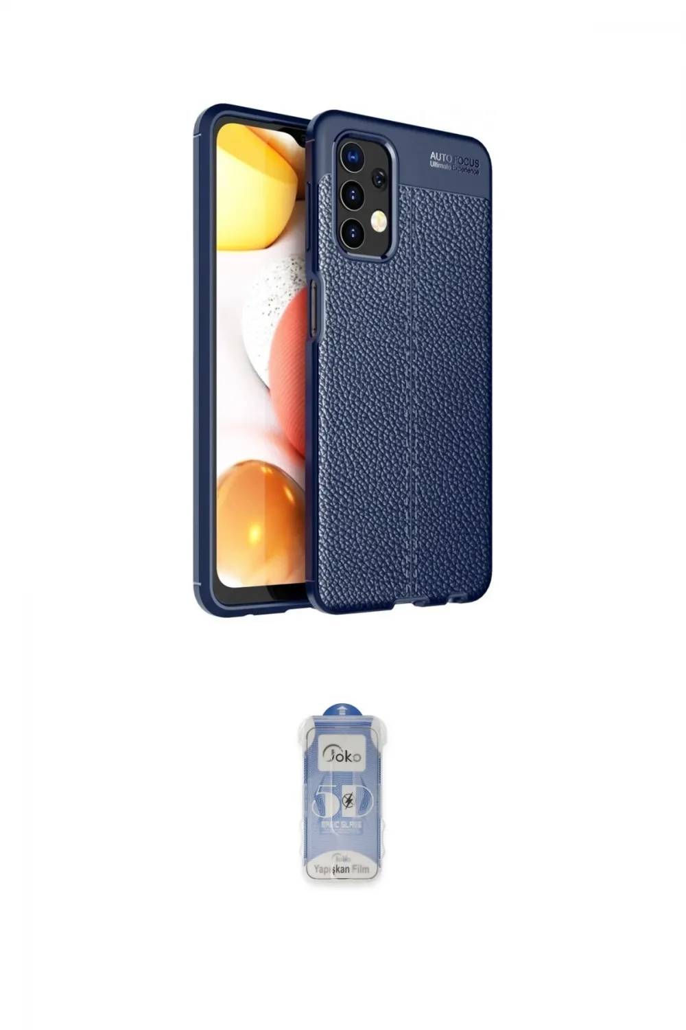 ieg™ Galaxy A13 4G Kılıf Doruk Klasik Özel Seri - Siyah Joko Magic 5D Cam
