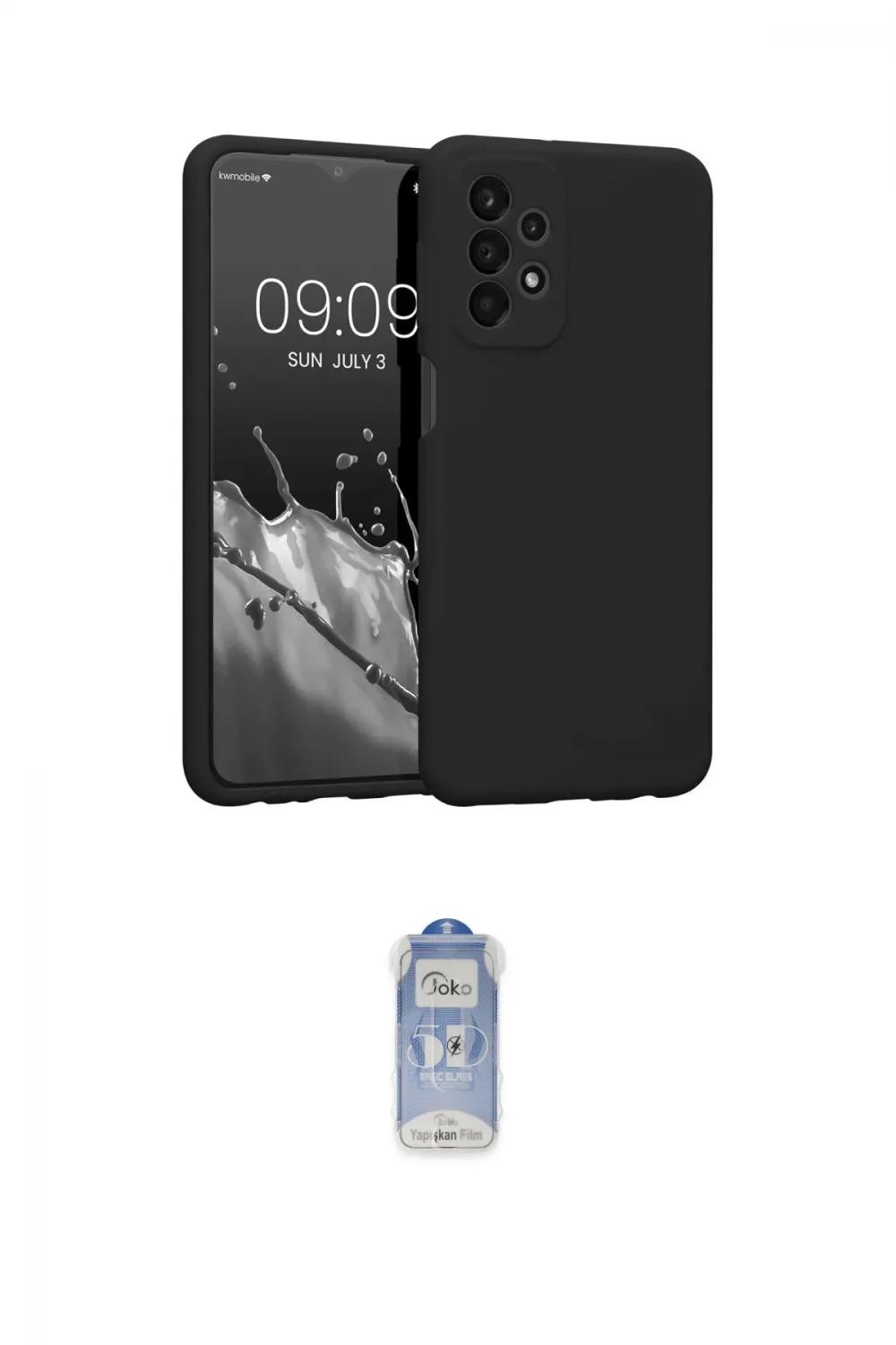 ieg™ Galaxy A13 4G Kılıf Kozmos Yansıma Özel Seri - Siyah Joko Magic 5D Cam