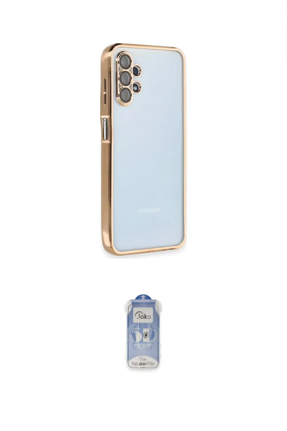 ieg™ Galaxy A13 4G Kılıf Vadi Minimal - Siyah Joko Magic 5D Cam