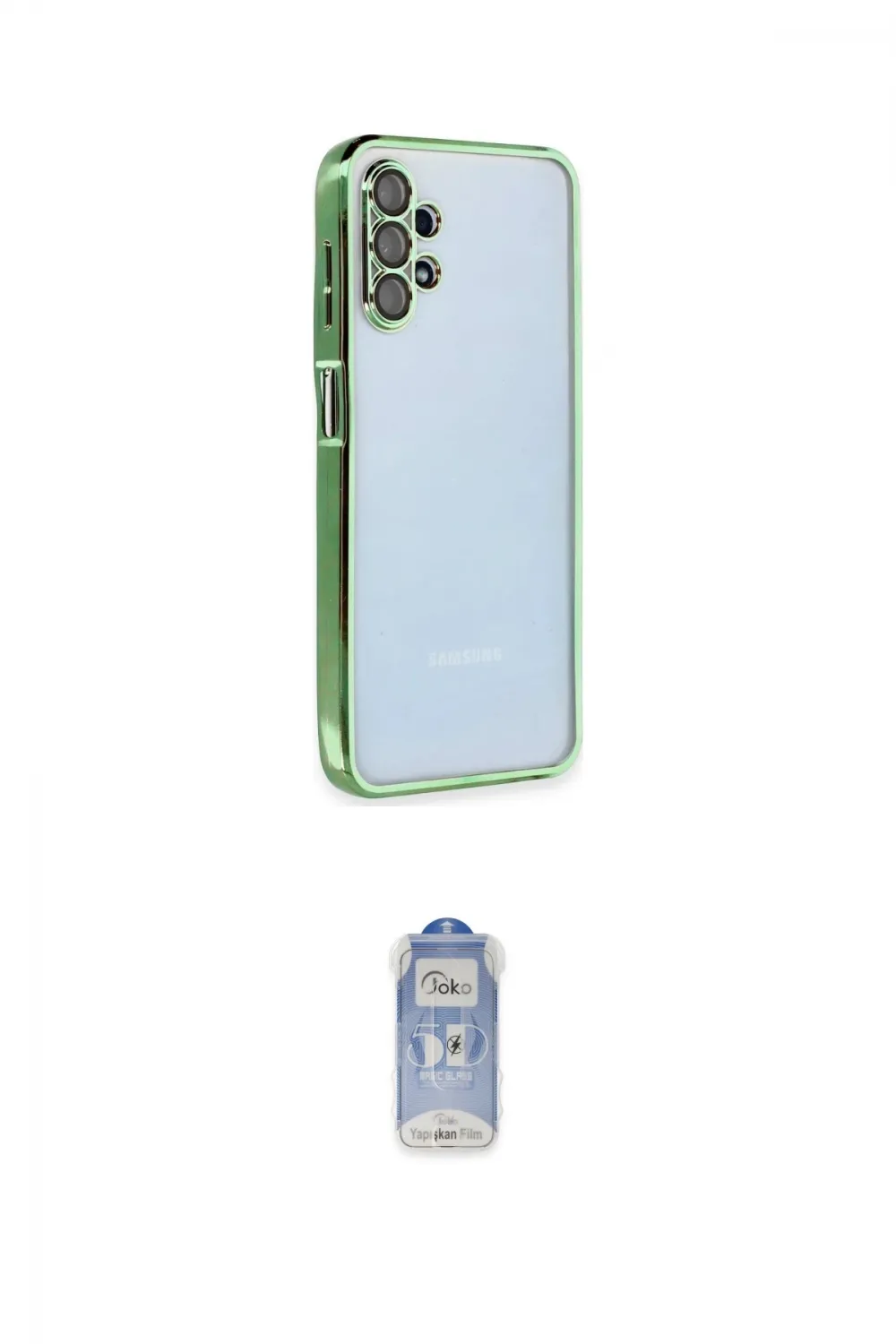 ieg™ Galaxy A13 4G Kılıf Vadi Minimal - Siyah Joko Magic 5D Cam